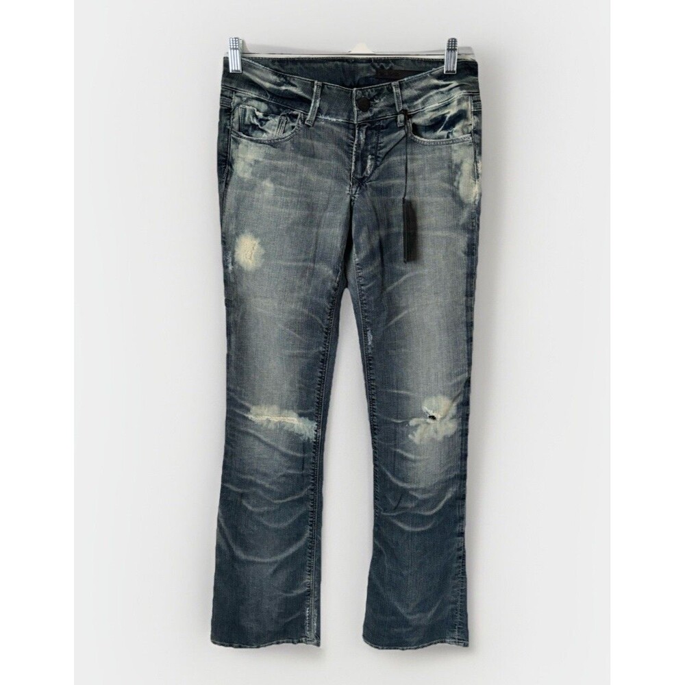 BLACK ORCHID Distress Straight Leg JEANS WOMENS 27